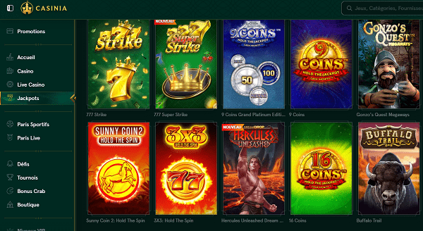 casinia top 10 crypto casino