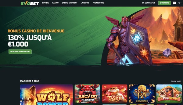 Evobet nouveau casino en ligne