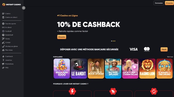 instant casino nouveau casino en ligne