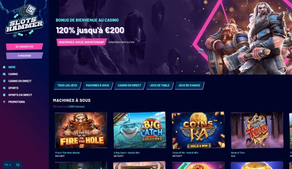 slots hammer nouveau casino en ligne