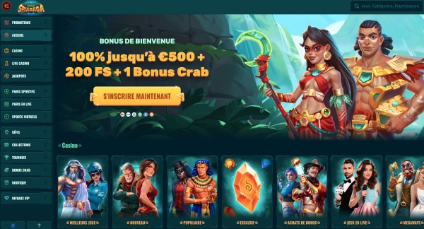 spinanga nouveau casino en ligne