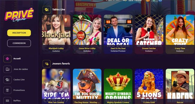 casino privé nouveau casino en ligne