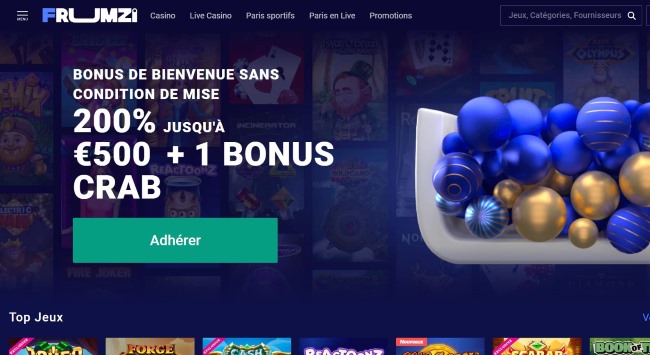 frumzi nouveau casino en ligne