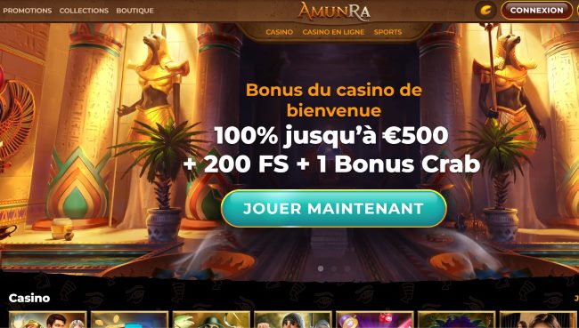 Amunra nouveau casino en ligne