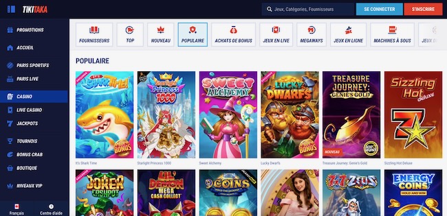 casino dépôt 10 euros tikitaka